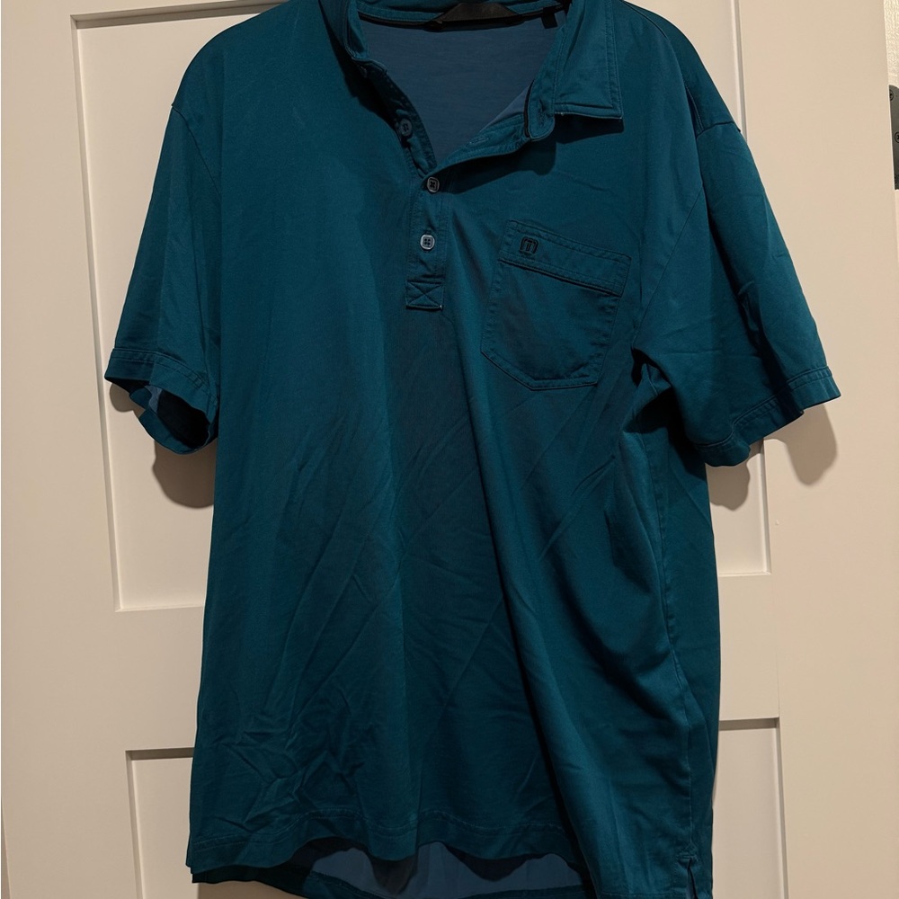 Travis Mathew Deep Blue Polo Shirt